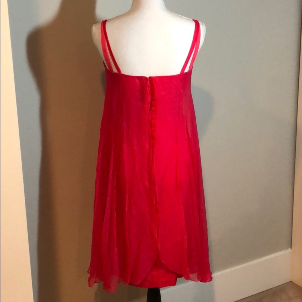 1960s rosette vintage dress bright pink - Picture 4 of 4